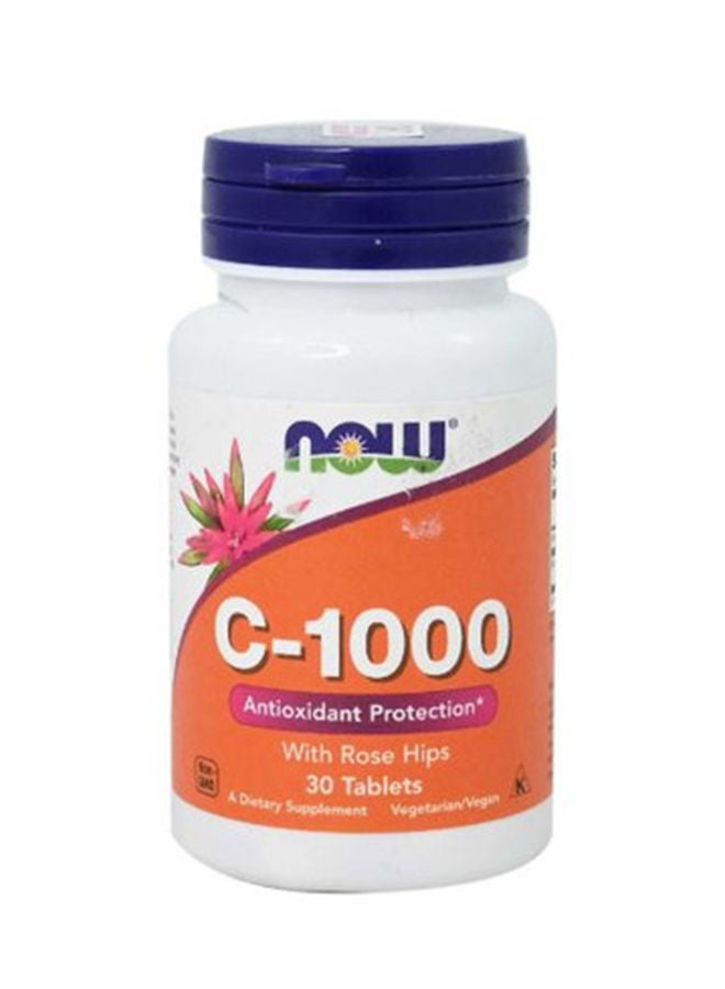 now C-1000 Antioxidant Protection with Rose Hips and Bioflavonoids 30 Tablet