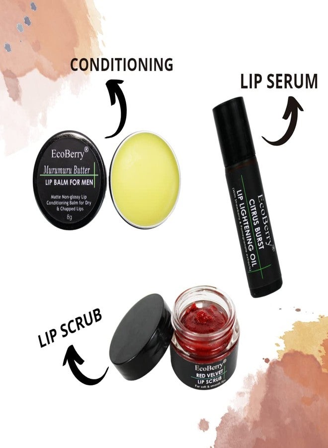 EcoBerry Murumuru Butter Lip Balm for Men Dry Chapped Lips (8g) | Non-Shiny Hydrating Lip Care | Dark Lip Repair Moisturizer with Cocoa Butter Vitamin E | Natural SPF | Chemical Free | Vegan - Image 5