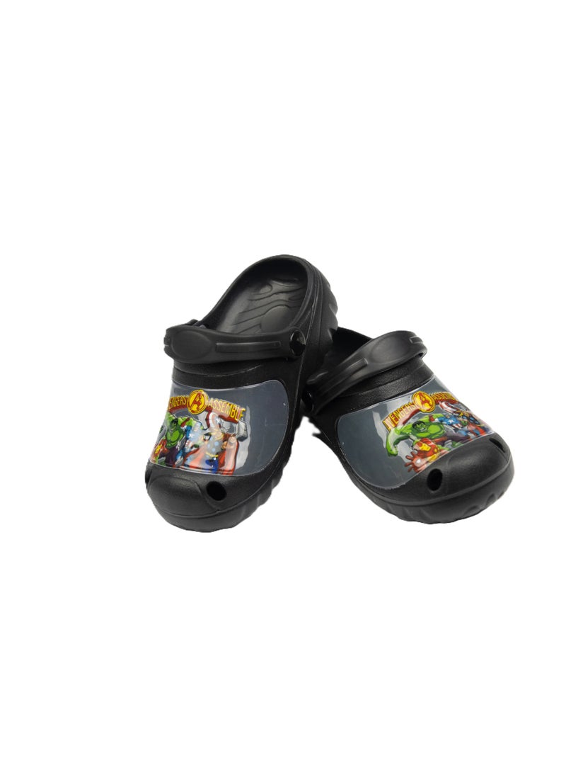 مارفل قباقيب Marvel Kids - حذاء خفيف الوزن ومريح سهل الارتداء للأولاد - أسود - Image 3
