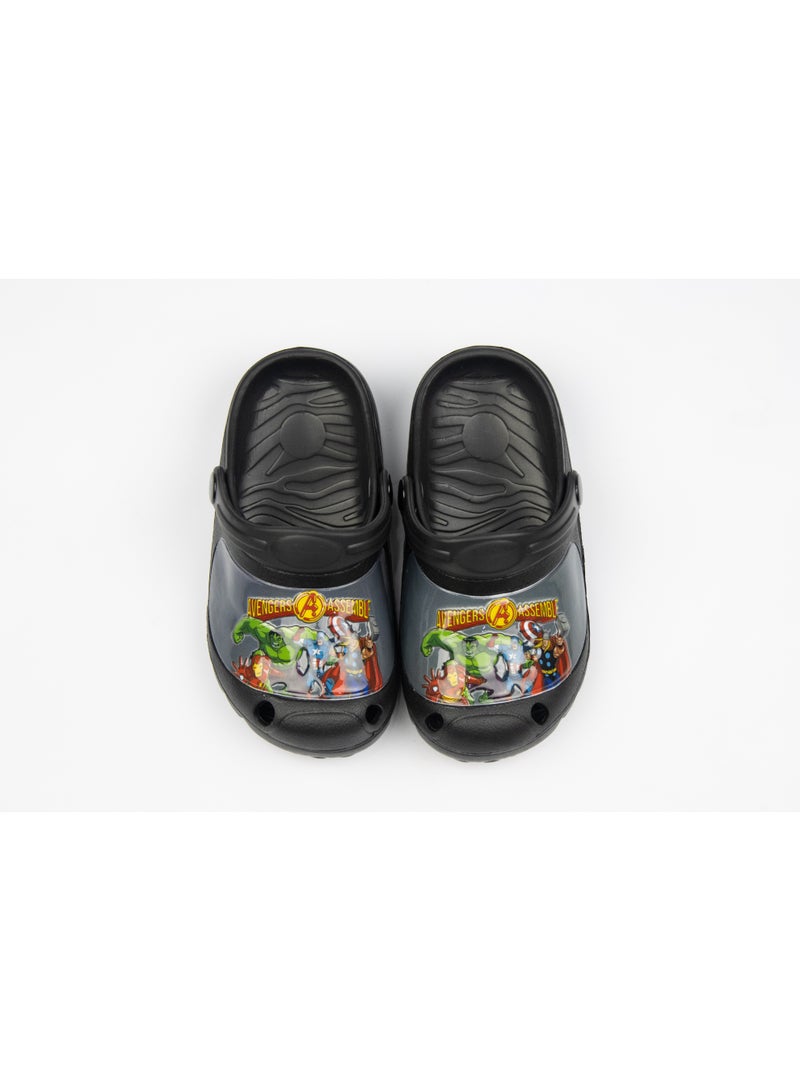 مارفل قباقيب Marvel Kids - حذاء خفيف الوزن ومريح سهل الارتداء للأولاد - أسود - Image 1