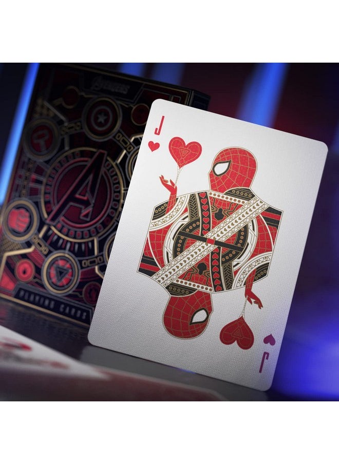 Theory11 theory11 Avengers Red Edition Premium Playing Cards - Marvel Studios' The Infinity Saga Deck  - Image 3