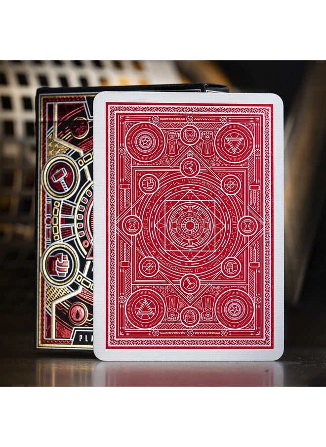 Theory11 theory11 Avengers Red Edition Premium Playing Cards - Marvel Studios' The Infinity Saga Deck  - Image 5