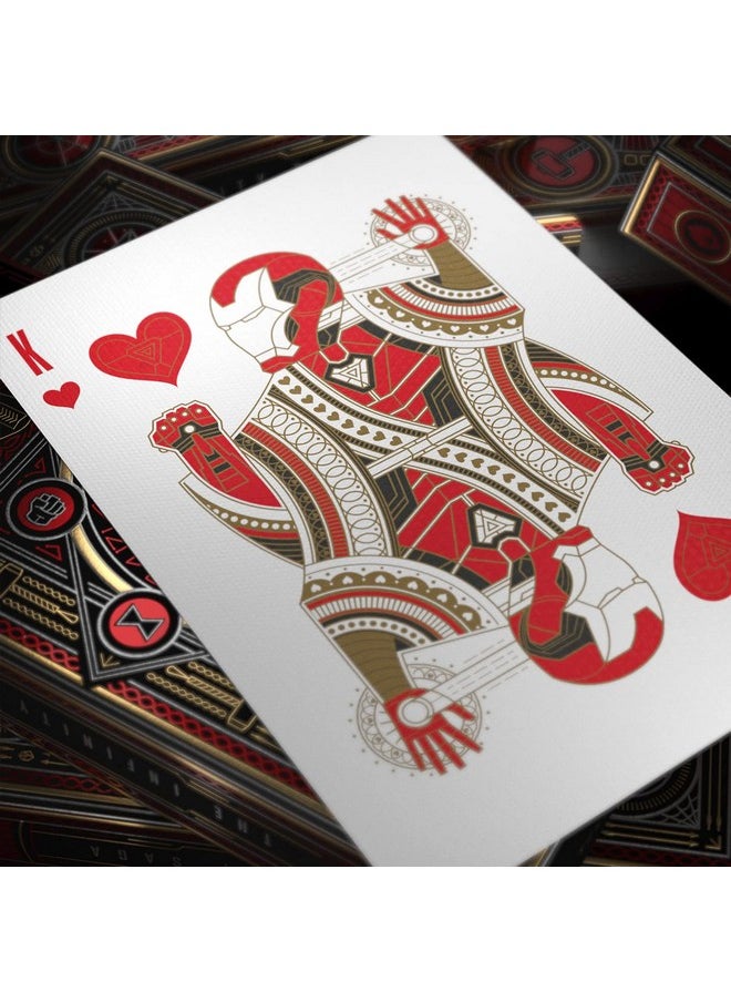 Theory11 theory11 Avengers Red Edition Premium Playing Cards - Marvel Studios' The Infinity Saga Deck  - Image 4