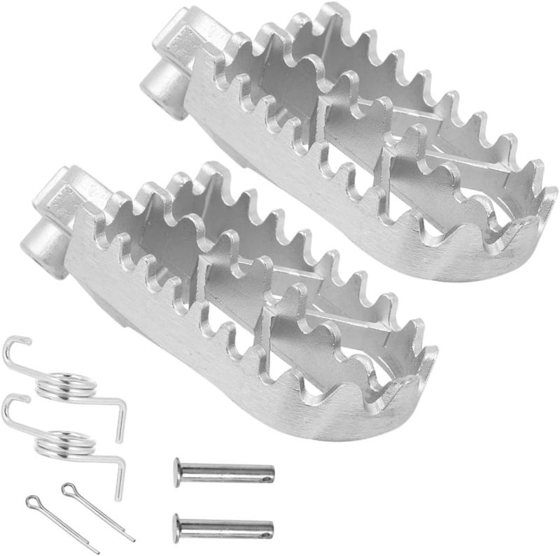 Ciieeo 2pcs Stainless Steel Motor Foot Pegs for Dirt Bike Off-road Motorcycle Pedal Footrest Accessories Rear Footstep Replacement - Image 1