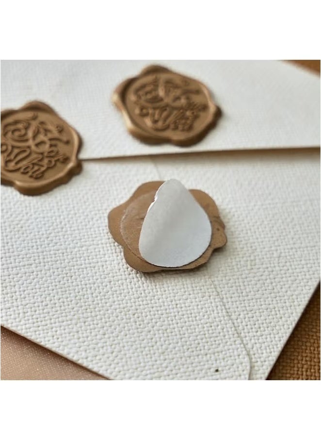 Generic Writing Paper and Envelopes Set with Wax Seal Samp, 6 Vintage Textured White Envelopes 20 Krafts and 6 Wax Sealing Stickers for Writing Letter  - Image 5