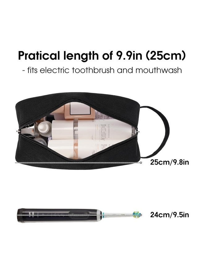 Narwey Clear Travel Toiletry Bag For Women And Men Traveling Dopp Kit Makeup Bag Organizer For Toiletries Accessories Cosmetics (Clear-Black) - Image 2