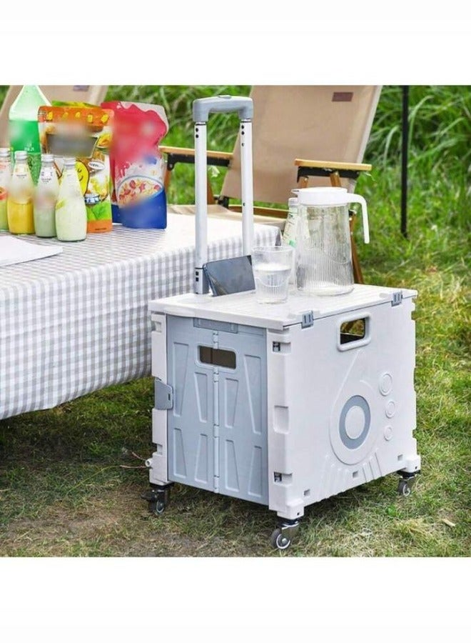 Generic Small folded portable cart with handle, easy to carry and store  - Image 1