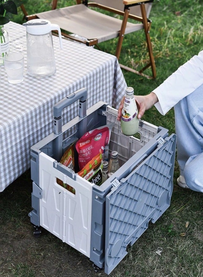 Generic Small folded portable cart with handle, easy to carry and store  - Image 2