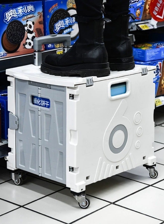 Generic Small folded portable cart with handle, easy to carry and store  - Image 5