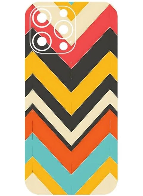 262 Chevron Pattern Mobile Protector Back Skin Wrap Sticker For Iphone 16 Pro Max Not A Case Cover