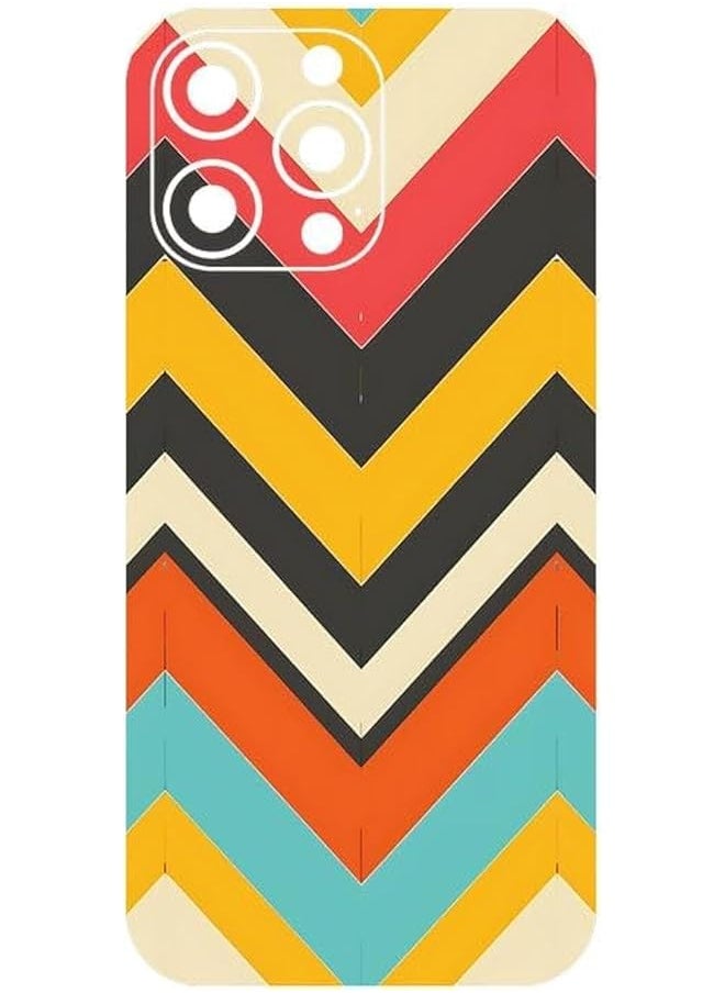 erorex - 262 Chevron Pattern Mobile Protector Back Skin Wrap Sticker For Iphone 16 Pro Max Not A Case Cover - Image 1