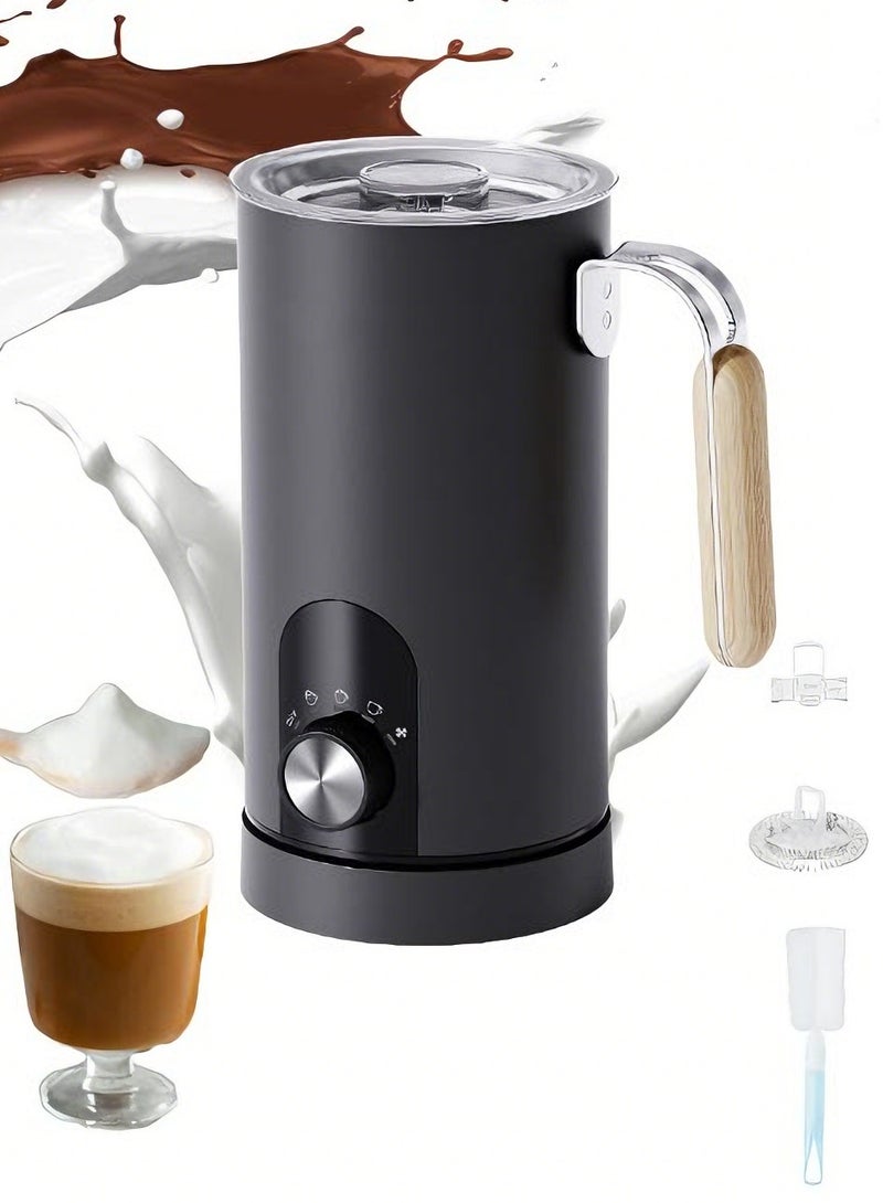 Naxifly Electric Milk Frother Milk Steamer Milk Frother 5 in 1 Multifunctional Hot and Cold Milk Frothing Machine 460W Automatic Quiet Milk Warmer Latte Cappuccino Hot Chocolate - Image 1