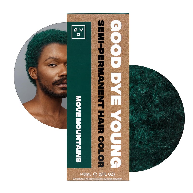 Good Dye Young SemiPermanent Hair Color Vegan and CrueltyFree Green Hair Dye Last up to 24 Washes NonDamaging Conditioning Hair Color 5FL OZ Move Mountains