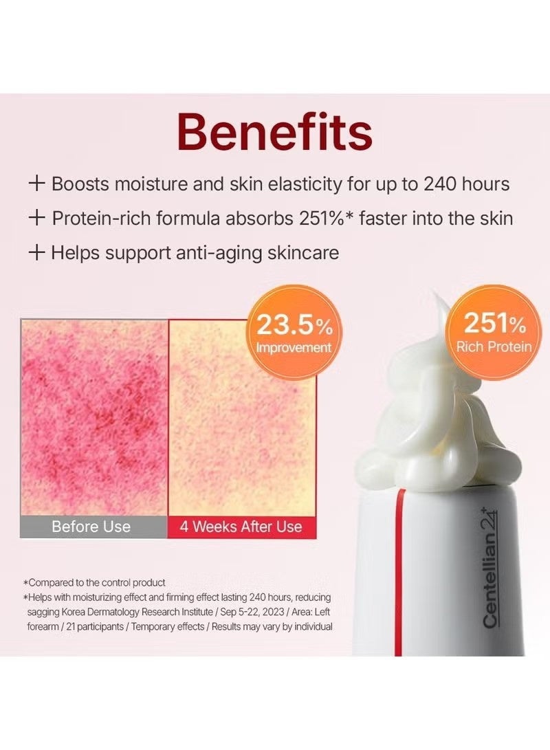 سنتيليان 24 Madeca Cream Time Reverse (1.69fl oz) - متقدمة سريعة الامتصاص والمغذية، الهيدرات، الشركات وتقليل التجاعيد، منخفض التهيج، العناية بالبشرة الكورية Centella Asiatica، الكولاجين - Image 4
