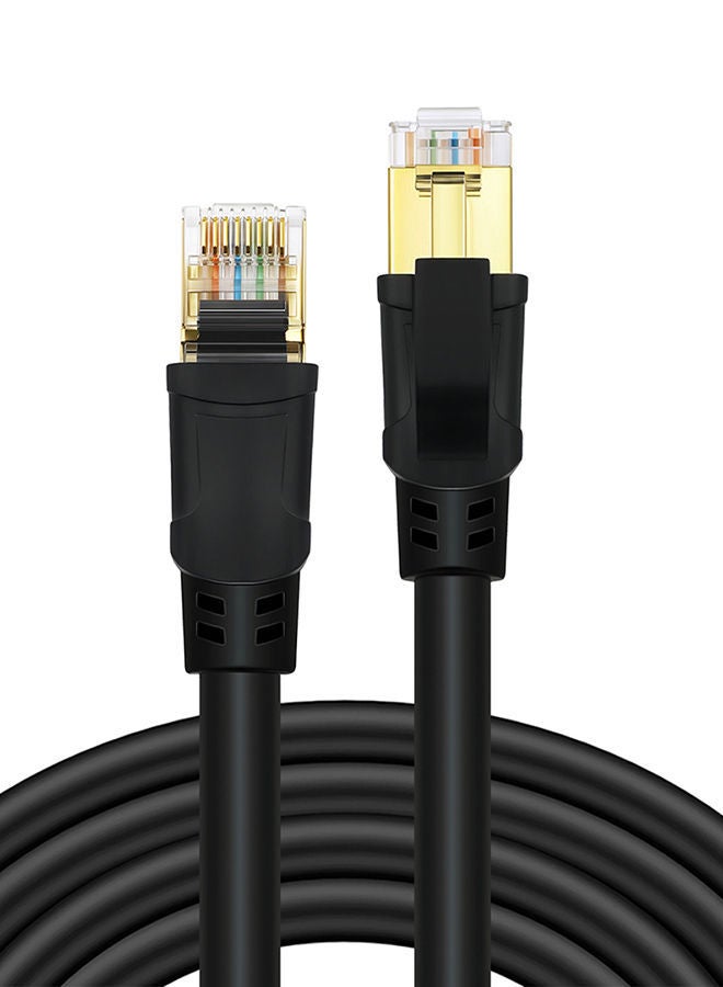 NIBEMINENT CAT8 Fast Transmission Stability Laptop Network Cable Black - Image 1