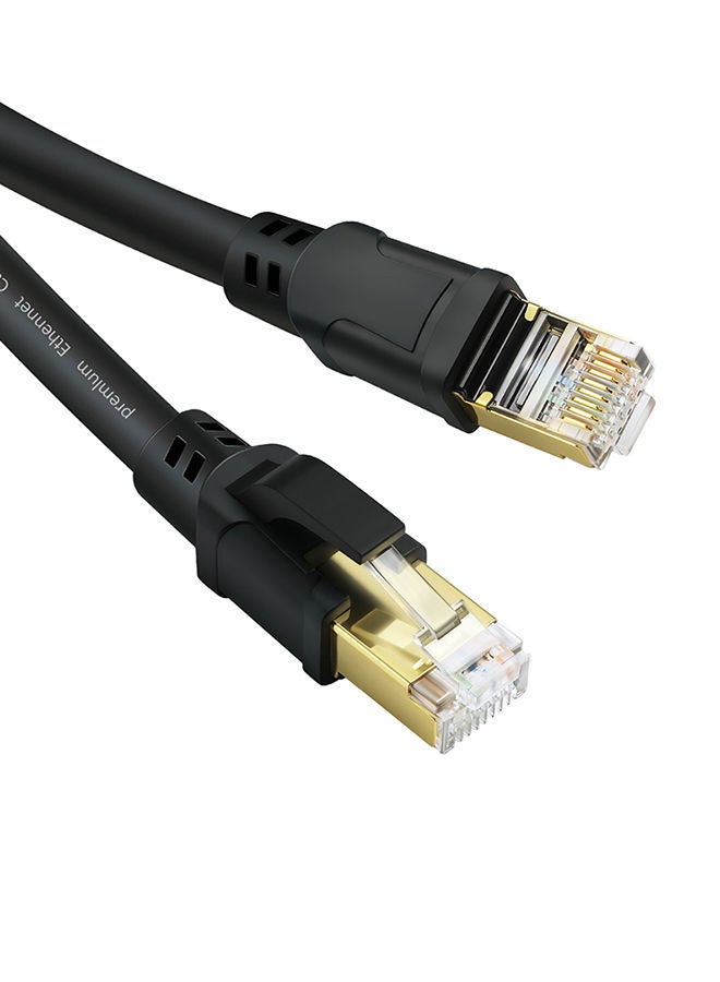 NIBEMINENT CAT8 Fast Transmission Stability Laptop Network Cable Black - Image 2