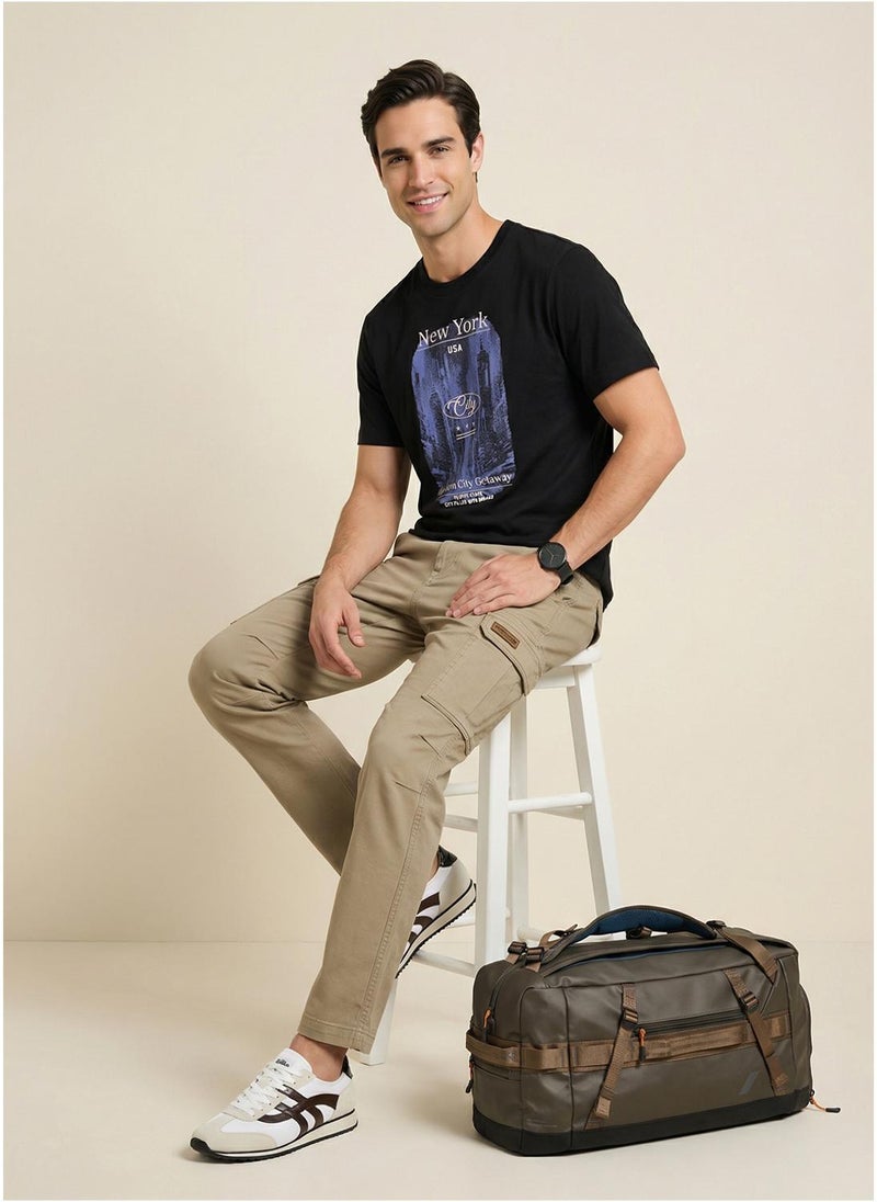 نوبيرو Nobero Regular Fit Printed T-shirt for Men - Image 2