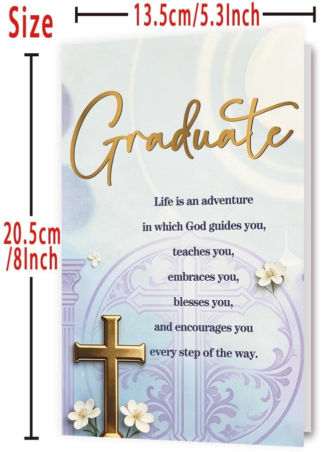 Londue Christian Graduation Card, Religious Graduation Gift for Her Him Family, Inspirational Faith-Based Blessings for High School, College & University Graduates - Image 3