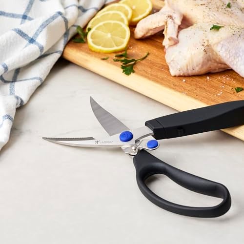 HENCKELS Kitchen Shears for Poultry, Dishwasher Safe, Heavy Duty, Stainless Steel 4-Inch - Image 2