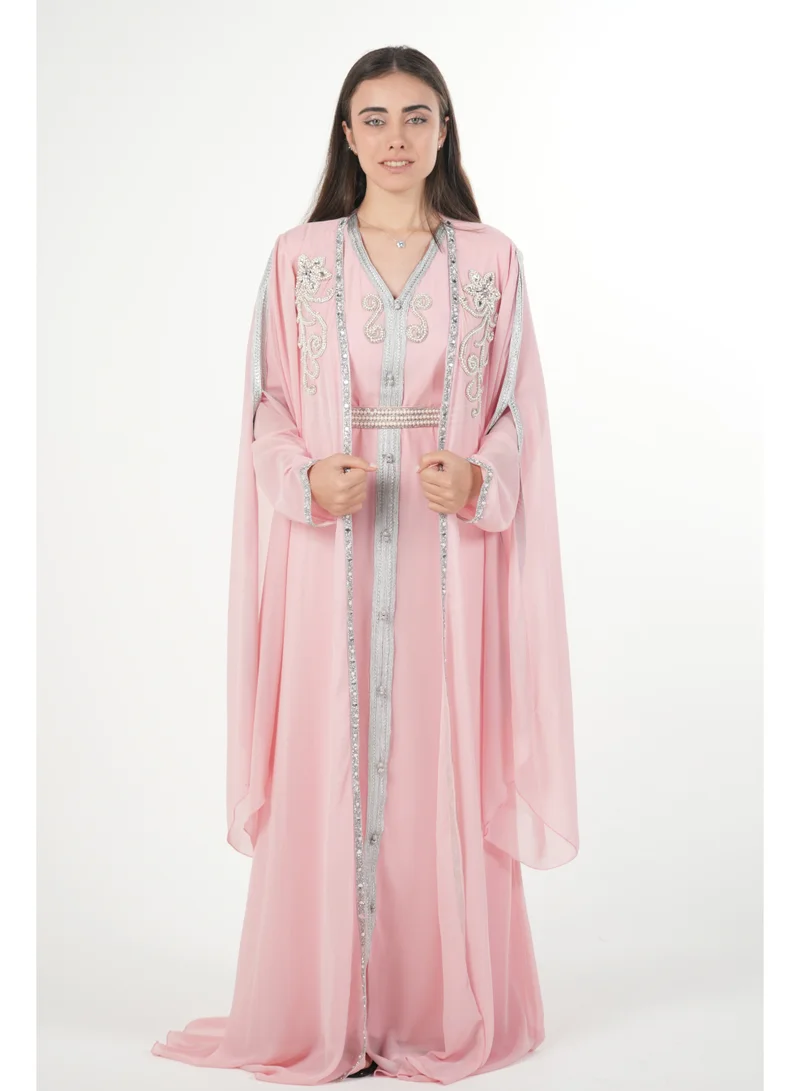 البنت الشرقية قفطان مغربي مطرز جلابية نسائية