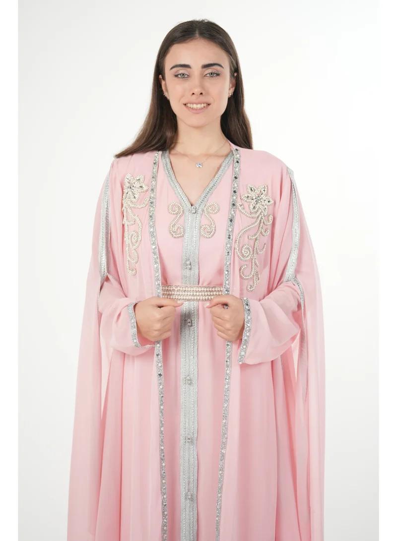 البنت الشرقية قفطان مغربي مطرز جلابية نسائية