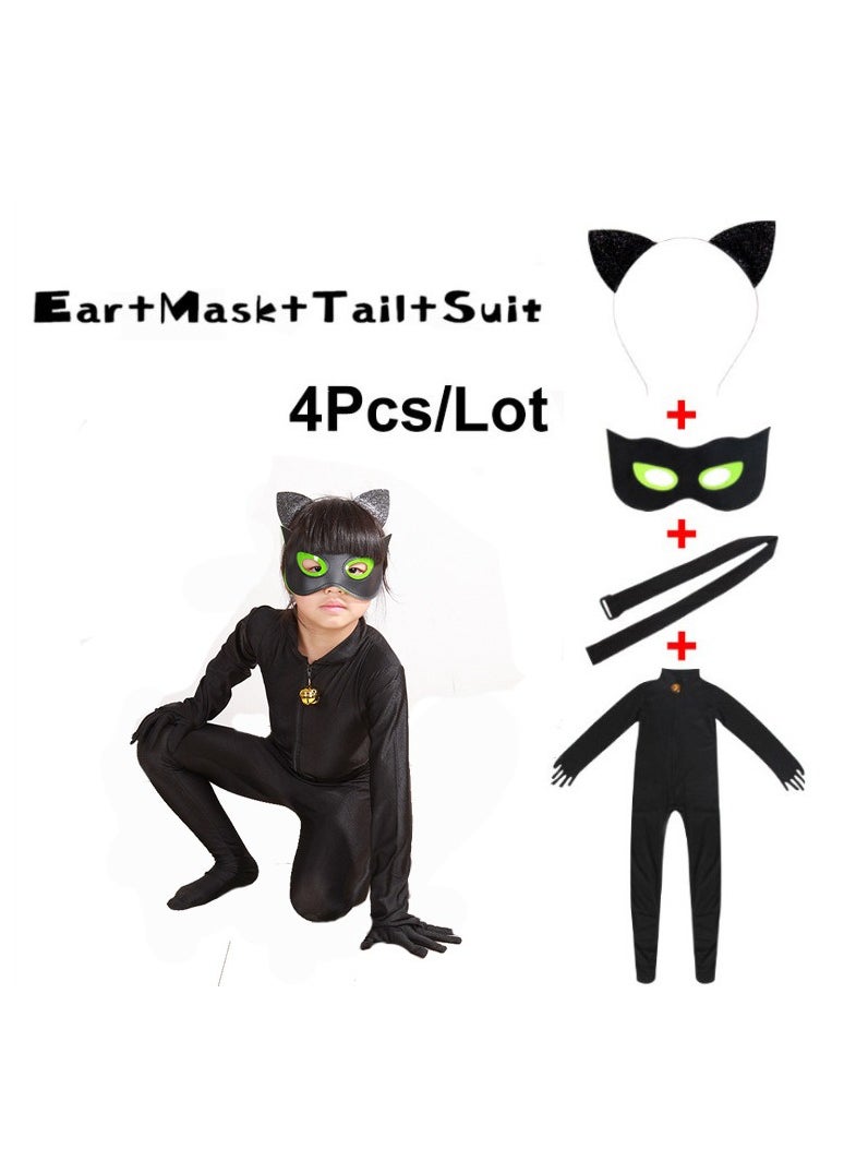 Generic - 4-Piece Cat Costume Set for Kids - Image 1