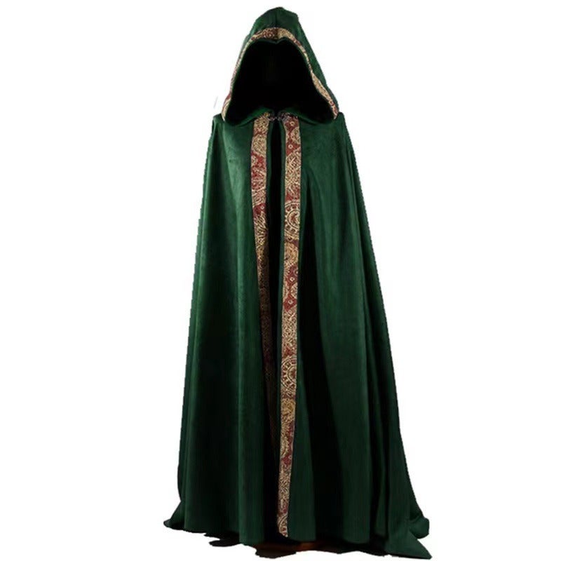 Men's 5-Color Long Cloak Medieval Church Clergy Loose Fitting Cape Costume