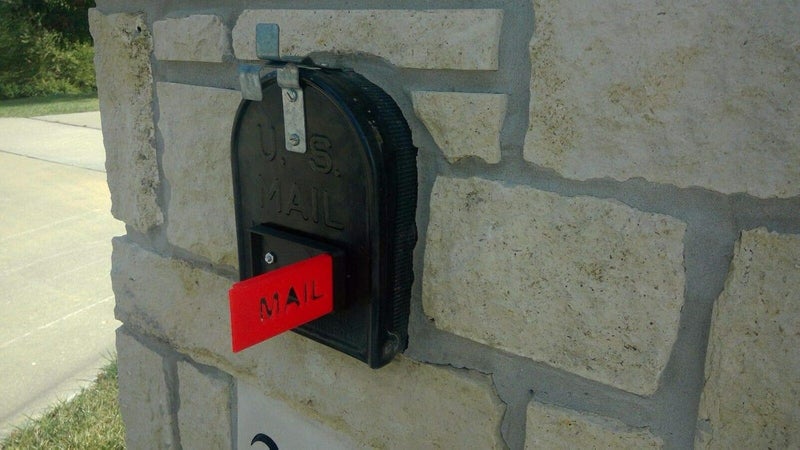 Earthtec Mailbox Flag, Front Mount, Great on Brick/Stone Mailbox, Stylish Replacement - Image 2