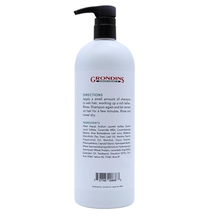 Scalp Treatment Shampoo. Tea Tree, Peppermint, and Lavender, Infused with Aloe Vera and Keratin, 32 oz (946 mL) - Image 2