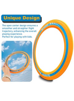 Senston Senston Flying Discs Easily Catch and Throw Sports Disc 11 Inch Soft Flying Discss for All Level Players Colorful Flying Discs 3 Pcs for Pool Beach Backyard Family Fun  - Image 5