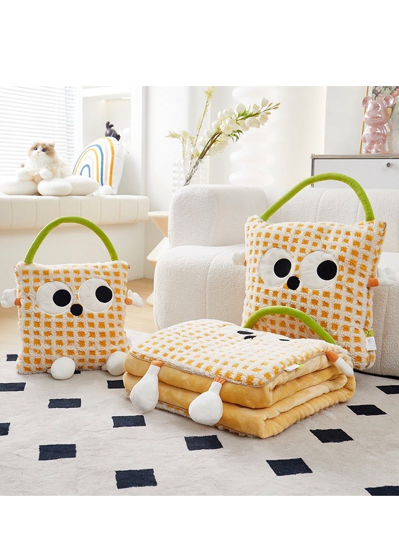 Pillow And Blanket Can Be Used For Both Car And Sofa Cushions, Suitable For Travel, Airplanes, Trains, Beds, Offices, And Rest  - Image 1