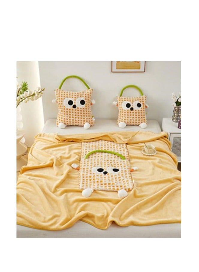 Pillow And Blanket Can Be Used For Both Car And Sofa Cushions, Suitable For Travel, Airplanes, Trains, Beds, Offices, And Rest  - Image 3