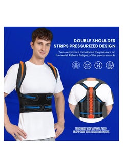 KASTWAVE Back Brace and Posture Corrector for Women and Men, Breathable Back Straightener Posture Corrector, Adjustable Scoliosis Back Brace and Hunchback Correction, Spine Corrector, Large (Waist 41-49 Inch)  - Image 3