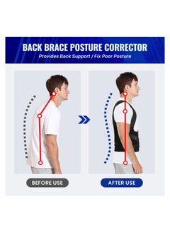 KASTWAVE Back Brace and Posture Corrector for Women and Men, Breathable Back Straightener Posture Corrector, Adjustable Scoliosis Back Brace and Hunchback Correction, Spine Corrector, Large (Waist 41-49 Inch)  - Image 5