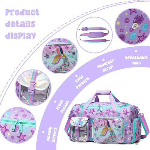 Inprof Kid’s Luggage Set 3 Piece Suitcase Set 16’’ Hardside Luggage with Spinner Wheels Girls Carry on Toddler Luggage Travel Rolling Luggage Airline Approved - Image 5