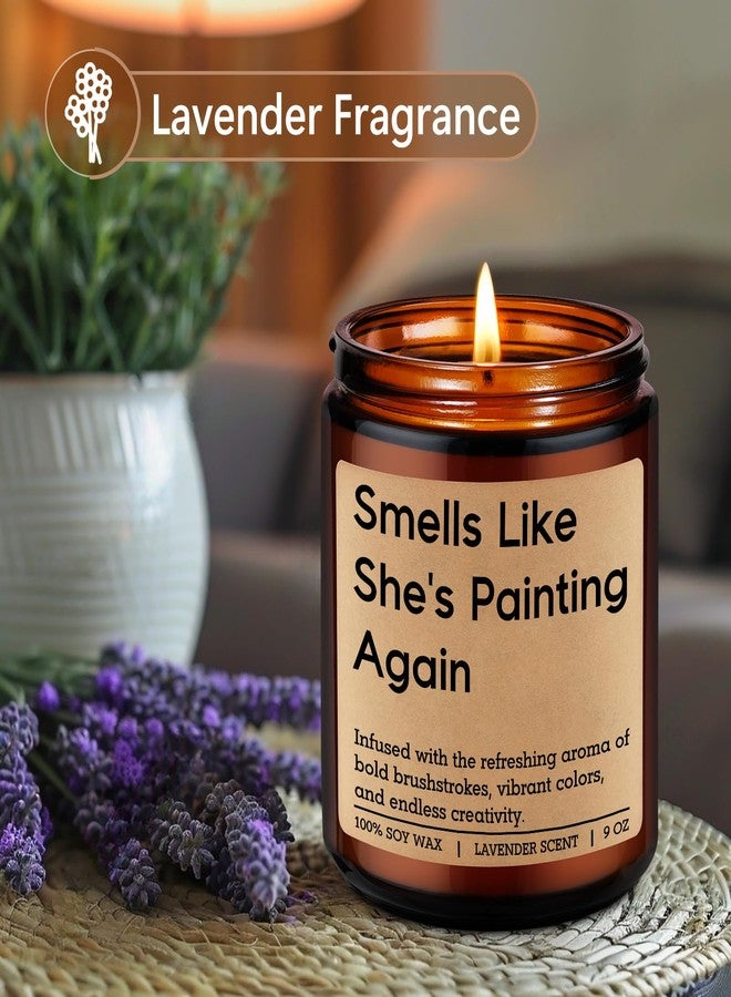 LEADO Painting Candle - Painter Gifts, Gifts for Artists, Painters Women, Painting Lovers - Funny Appreciation, Mothers Day, Birthday Presents for Art Teachers Women, Watercolor Artists, Art Lovers - Image 2
