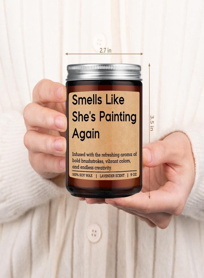 LEADO Painting Candle - Painter Gifts, Gifts for Artists, Painters Women, Painting Lovers - Funny Appreciation, Mothers Day, Birthday Presents for Art Teachers Women, Watercolor Artists, Art Lovers - Image 4