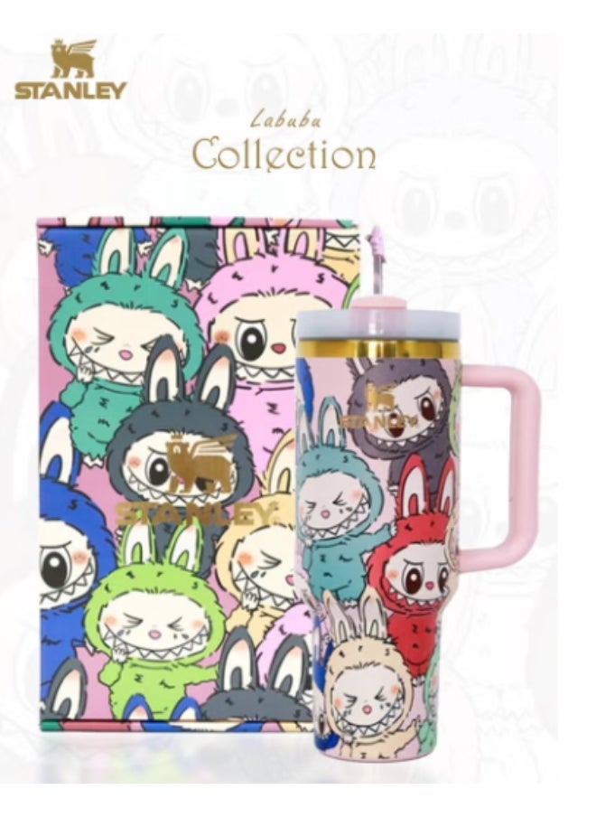 Stanley Ã Labubu Limited Edition Collab Tumbler â 40oz Insulated Travel Cup, Cute Collectible Design