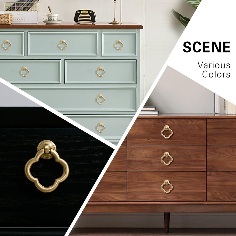 Ruiao 8 Pack Cupboard Knobs Cabinet Knobs Drawer knobs, Zinc Alloy Gold Knobs for Dresser, Cupboard Knobs for Kitchen, Bathroom - Image 5