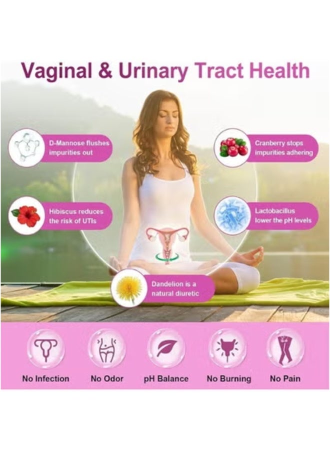 womens Women’s Probiotic, 120 Caps 100 Billion CFU 31 Strains, with Organic Prebiotics Cranberry, Digestive Immune, Shelf Stable, Delayed Release, No Soy Gluten Dairy - Image 2