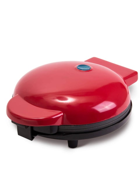 Waffle Maker for Waffles, Paninis, Hash Browns other Breakfast, Lunch, or Snacks, with Easy to Clean, Non-Stick Cooking Surfaces - Red