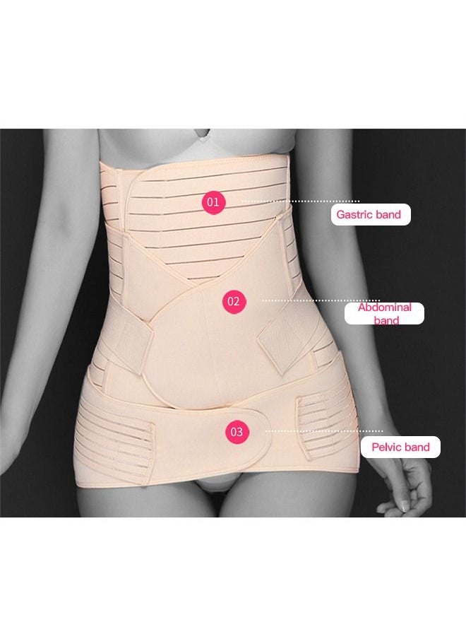 Sharpdo - Postpartum Belly Wrap 3 in 1 Post Partum Support Girdles C-Section Recovery Belly Waist Pelvis Wrap - Image 1