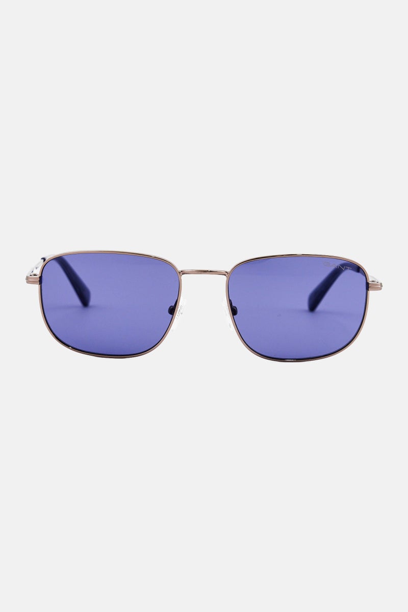 GANT Men GA00018 12V Oval Sunglasses, Gunmetal Grey - Image 1