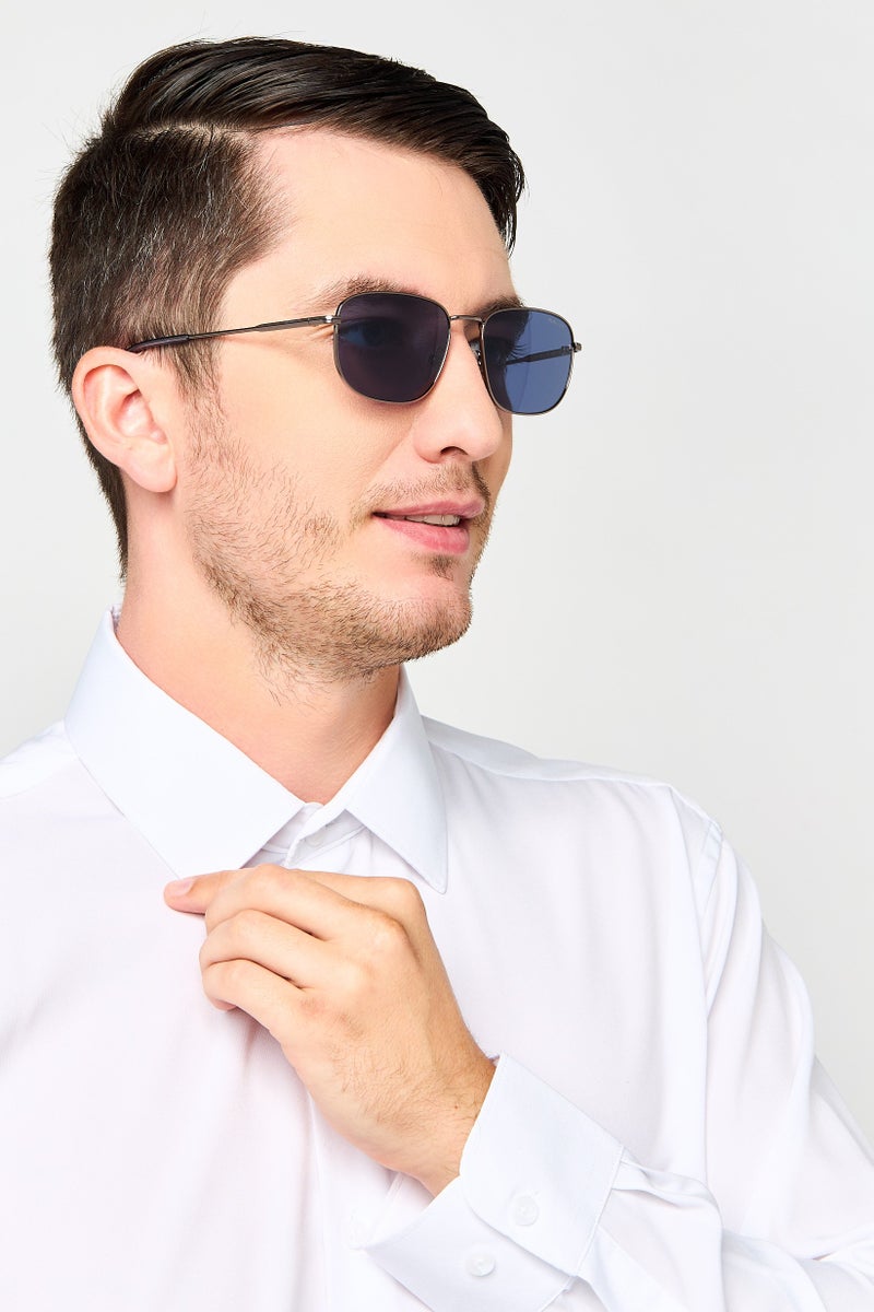 GANT Men GA00018 12V Oval Sunglasses, Gunmetal Grey - Image 2
