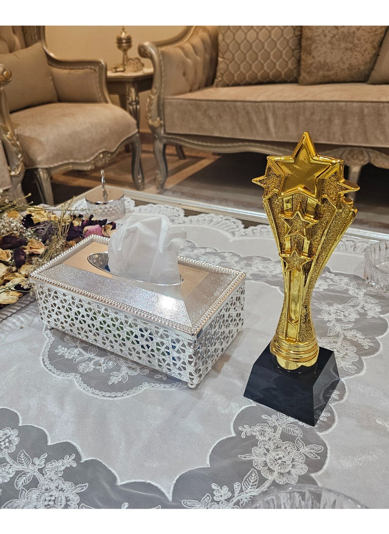 Generic 28cm, 1KG Affordable Premium Gold-Plated Champion Trophy, Rewards, Winning Prizes, Competitions Ceremony Parties Favor, Best Award for Winners  - Image 4