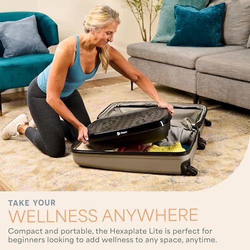 Lifepro HexaPlate Lite Vibration Plate Exercise Machine with Magnetic Acupoints - Full Body Vibration Platform for Beginners and Recovery - Lymphatic Drainage Massager for Muscle Toning and Fitness - Image 4