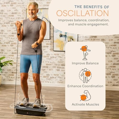 Lifepro HexaPlate Lite Vibration Plate Exercise Machine with Magnetic Acupoints - Full Body Vibration Platform for Beginners and Recovery - Lymphatic Drainage Massager for Muscle Toning and Fitness - Image 5