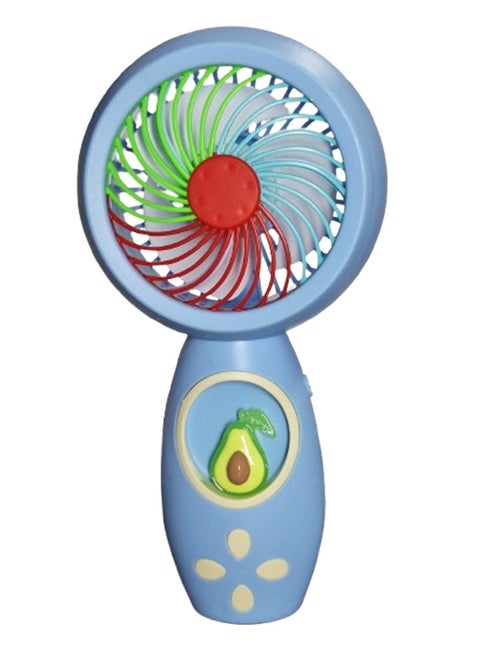 Mini handheld fan HQ66-30A , cute design with bright colors, small size and easy to carry by hand or put in bag, equipped with USB rechargeable battery, on/off button one speeds , nice summer and birthday gift for kids and adults, high quality and easy to use