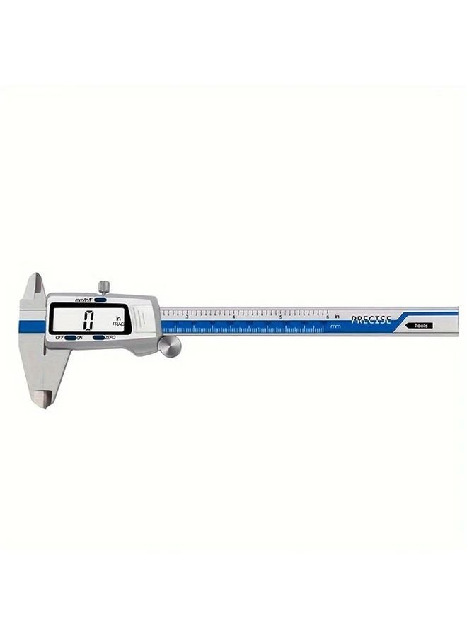 ET52 6 Inch Stainless Steel Vernier Caliper Electronic Display Precision Measuring Tool 150mm - Image 1