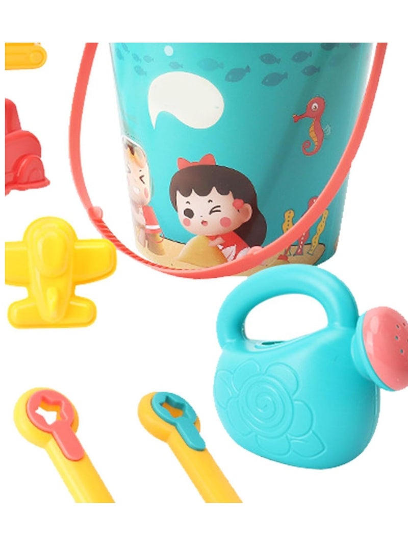 FengSVMA 18pcs Kids Beach Sand Toys Set, Multifunctional and Versatile Sand Castle Toys, Sandbox Toys with Bucket, Shovel, Rake, Sifter, Watering Can, Beach Toys for Kids Boys Girls - Image 2